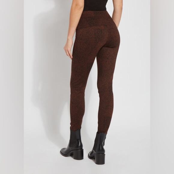 Lyssé NWT Signature Pattern Leggings in The Umber Texture Size Medium - Picture 1 of 10